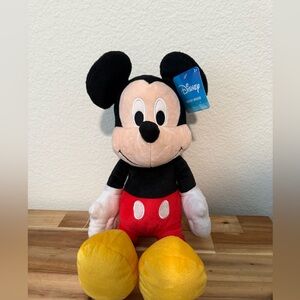 NWT Disney Mickey Mouse Plush - Black, Red, Yellow